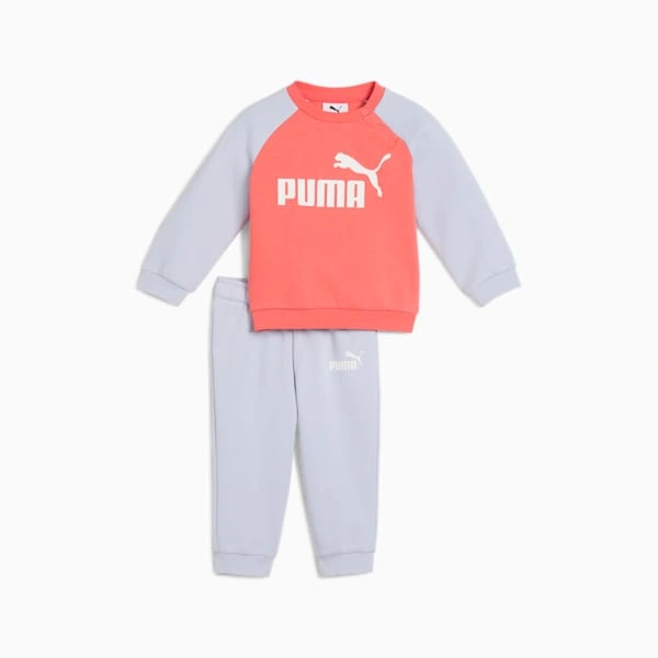 Roztomilá PUMA Minicats Souprava Raglán a Kalhoty pro Malé Dobrodruhy – Pohodlí a Styl!